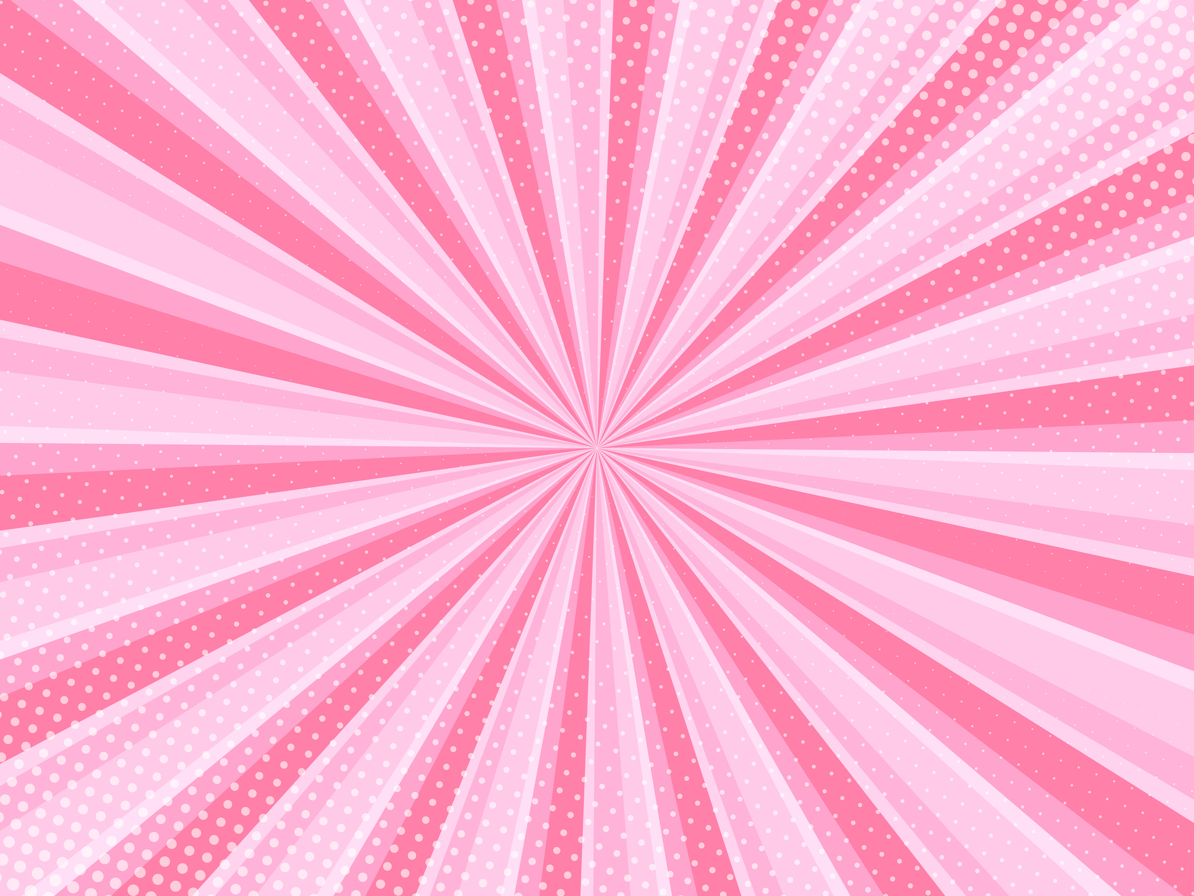 Pink comic background with halftone, pop art style effect.